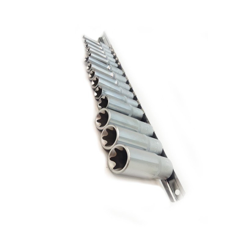 ست بکس بلند ریلی 14 عددی E درایو 1/2 - 3/8 - 1/4 هنس HANS مدل 56314E