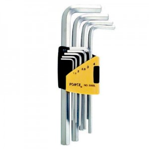 سری 9 عددی آچار آلن بلند برند فورس مدل FORCE 5093LS