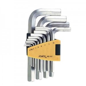 سری 13 عددی آچار آلن L شکل برند فورس مدل FORCE 5137s سایز 13 اینچ