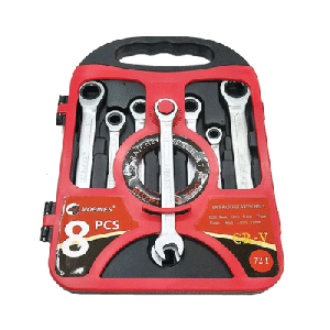 مجموعه 8 عددی آچار یکسر رینگی یکسر جغجغه ای موبینز مدل DI-CRV-72