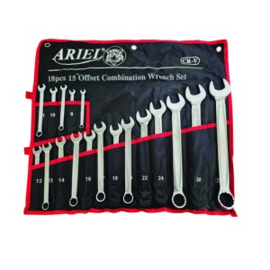 سری آچارهای یکسر رینگی 18 عددی آریل-ARIEL ARAY1801