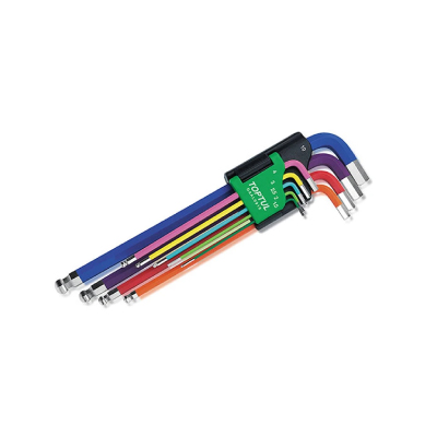 آچارآلن 6گوش  رنگی  تاپ تول مدل GAAL0918 مجموعه 9 عددی