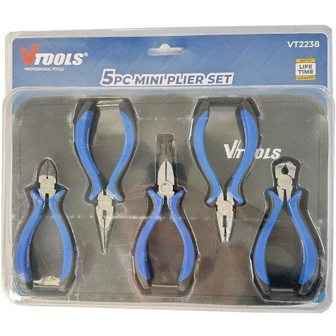 ست انبر الکترونیکی 5 عددی سایز 4.5 Vtools مدل VT2238