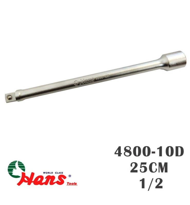 رابط 25 سانتی هنس HANS TOOLS مدل 4800.10D رابط ، واسطه و کمک 10 اینچ / 25 سانت درایو 1/2 هنس HANS مدل 4800-10D