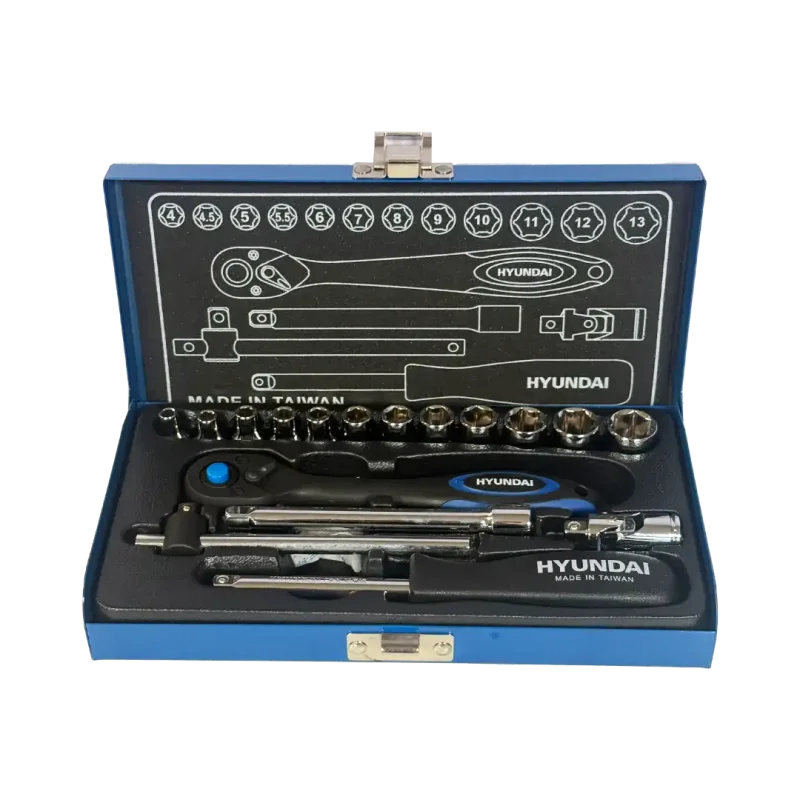 جعبه بکس هیوندای 17 پارچه 1/4 اینچ مدل SS-1417