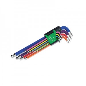 آچارآلن 6گوش  رنگی  تاپ تول مدل GAAL0918 مجموعه 9 عددی