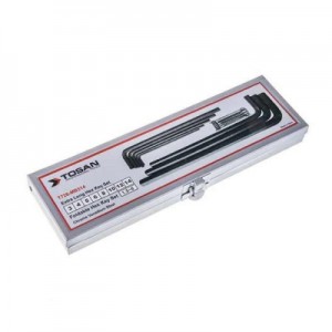 آلن جعبه فلزی 14-3+آلن چاقویی 6-1/5 توسن مدل T726-MB314