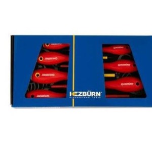 سری پیچ‌گوشتی دو سو و چهارسو عایق 1000 ولت 7 عددی HEZBURN باکد H1049007VDE