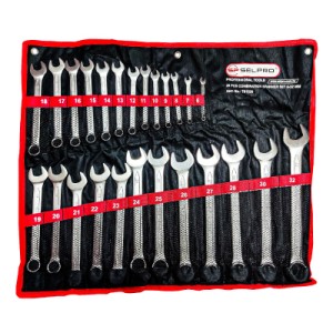 آچار یکسر تخت و یکسر رینگی سلپرو مدل 781525 مجموعه 25 عددی