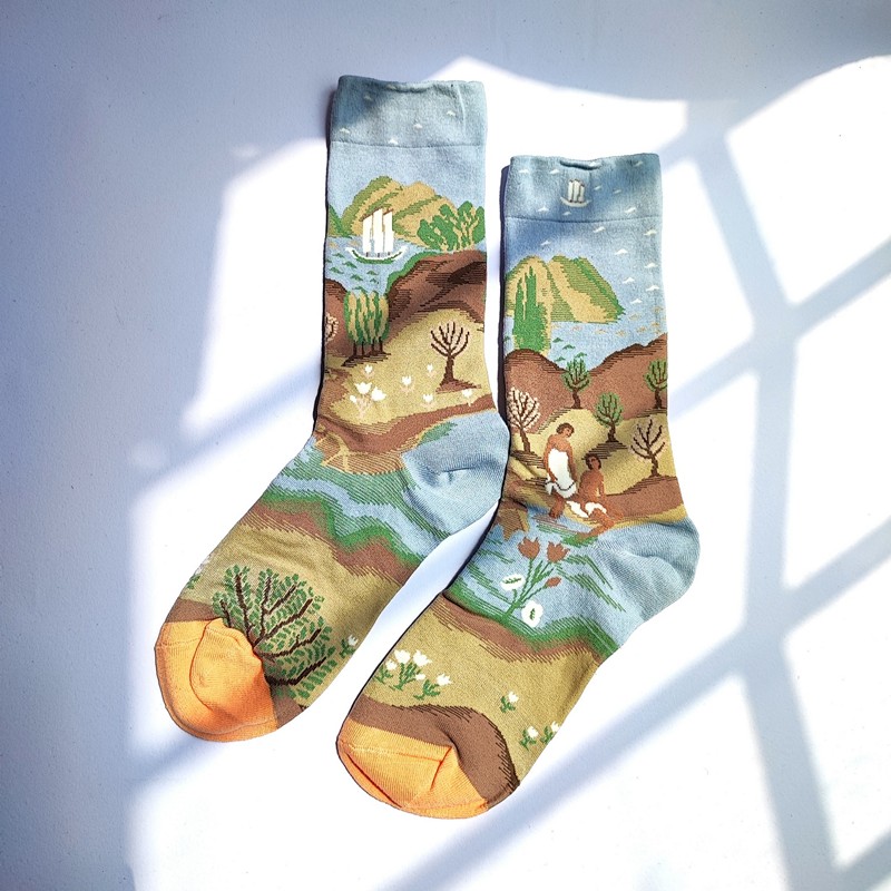 جوراب فانتزی طرح آدم و حوا برند Mosiao