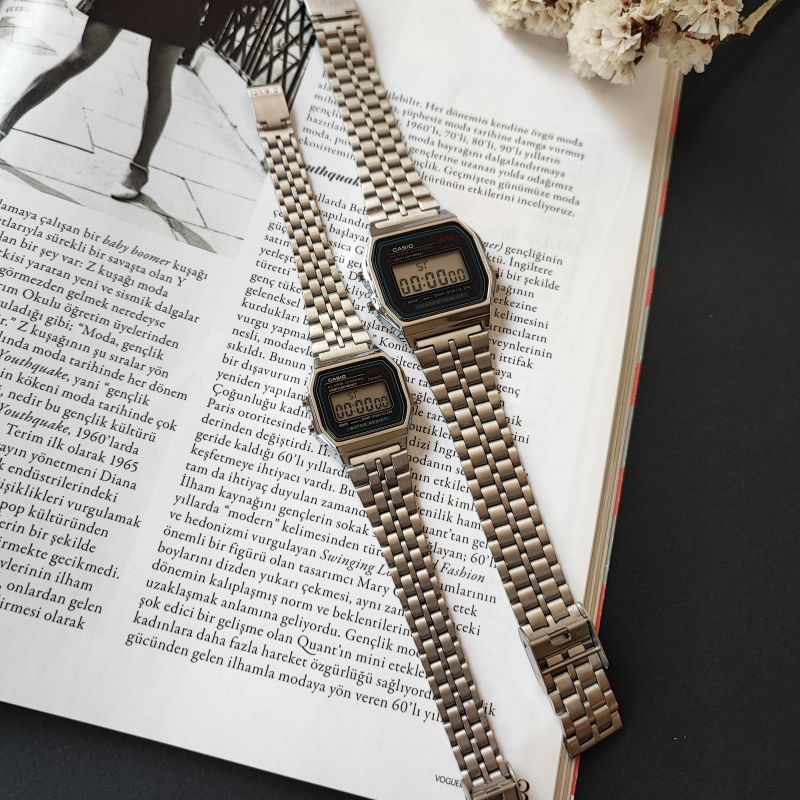 ساعت مچی ست کاسیو نوستالژی سیلور Casio | ترند همیشگی