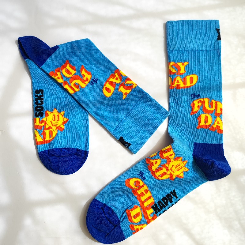 جوراب هپی ساکس طرح پدر بامزه (FUNNY DAD) - HAPPY SOCKS