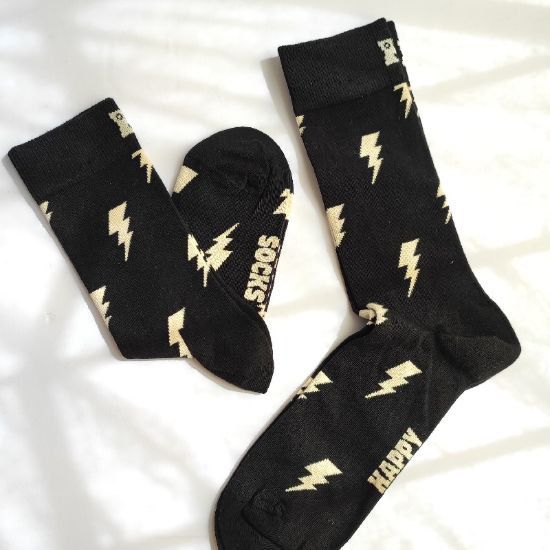 جوراب هپی ساکس طرح رعد - HAPPY SOCKS