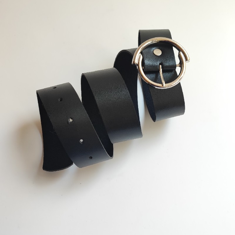 کمربند چرمی پهن با سگک خاص استیل | مدل دلارا