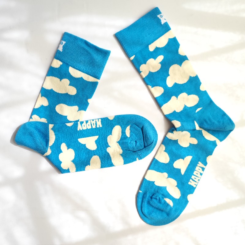 جوراب هپی ساکس طرح آسمان ابری- HAPPY SOCKS