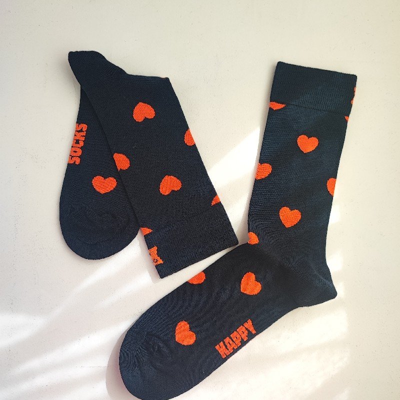 جوراب هپی ساکس طرح قلب - HAPPY SOCKS