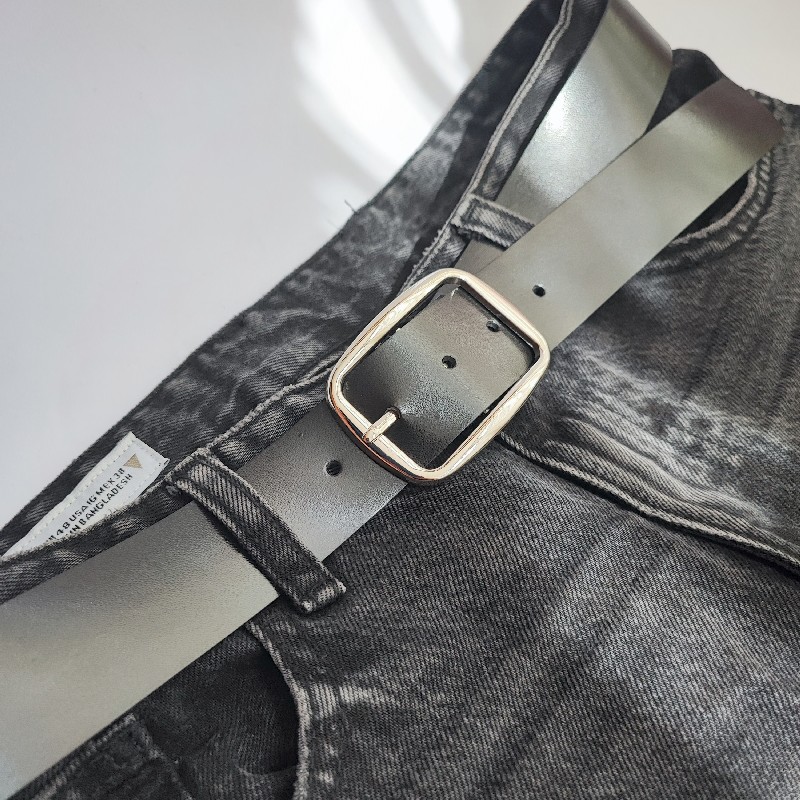 کمربند یونیسکس پهن چرم صنعتی | مدل پویا