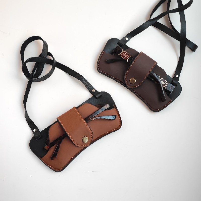 جاعینکی چرمی گردنی مناسب انواع عینک طبی و آفتابی