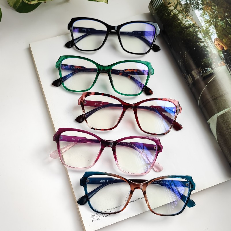 عینک بلوکات گربه ای زنانه مدل 28076 |  ظریف و خوش صورت