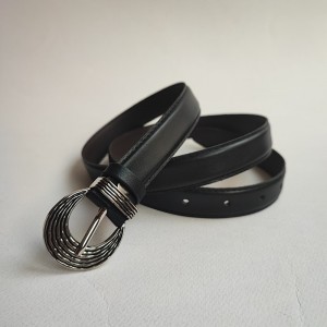 کمربند چرمی سگک مدل دار- BA11