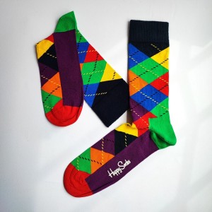 جوراب هپی ساکس طرح لوزی- HAPPY SOCKS