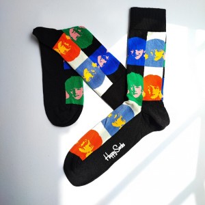 جوراب هپی ساکس طرح چهره- HAPPY SOCKS