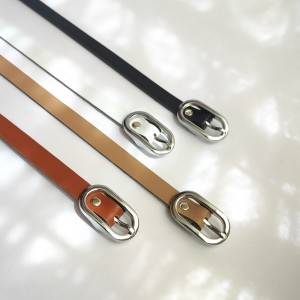 کمربند باریک زنانه چرمی - مدل تارا | شیک و ارزان