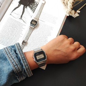 ساعت مچی کاسیو نوستالژی نقره ای ..jpg