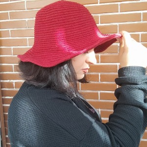 کلاه پاییزه زنانه بافت وارداتی مدل فلاپی.jpg