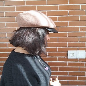 کلاه فرانسوی نقابدار پشمی(برت) با نقاب چرمی| وارداتی