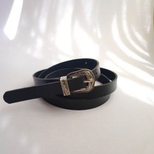 کمربند چرم صنعتی وینتیج باریک.jpg