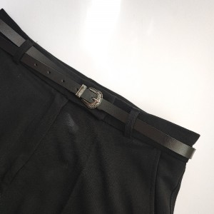 کمربند چرم صنعتی وینتیج باریک.jpg