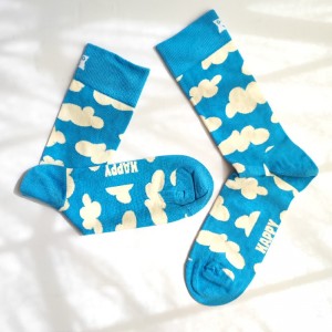 جوراب هپی ساکس طرح آسمان ابری- HAPPY SOCKS