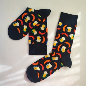 جوراب هپی ساکس طرح سوسیس و آبجو - HAPPY SOCKS