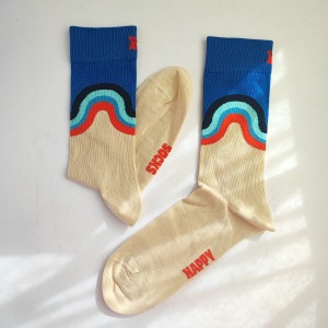جوراب هپی ساکس طرح موج- HAPPY SOCKS