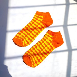 جوراب هپی ساکس نیم ساق طرح فلش - Happy Socks