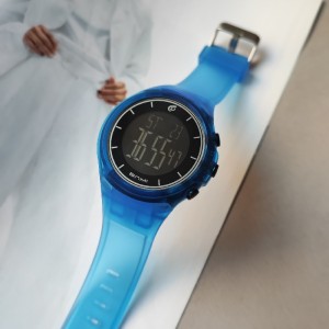 ساعت  دیجیتال ضد آب بنمی با بند شفاف سیلیکونی |