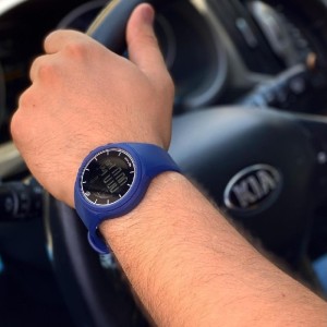 ساعت  دیجیتال ضد آب بنمی با بند شفاف سیلیکونی |