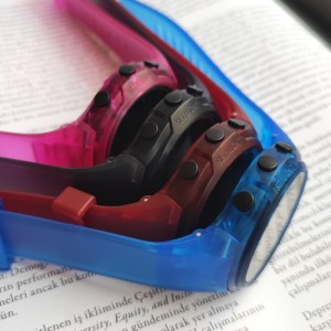 ساعت  دیجیتال ضد آب بنمی با بند شفاف سیلیکونی |