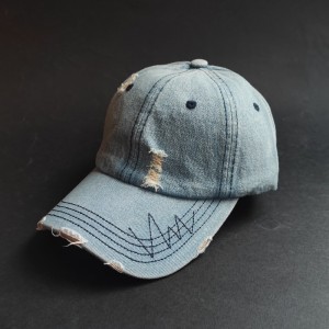 کلاه کپ جین زاپ‌دار وارداتی