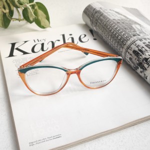 عینک طبی زنانه گربه ای مدل دو رنگ برند Tiffany &amp; co| خاص و با کیفیت