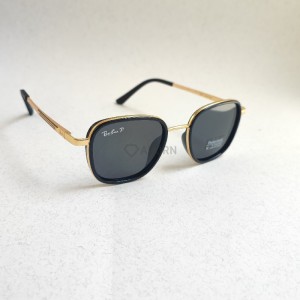 عینک آفتابی پلاریزه یونیسکس فریم طلایی طرح Ray.Ban.jpg
