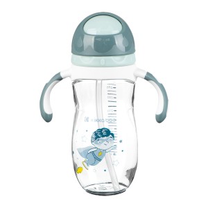 لیوان آبمیوه خوری نی دار کیکابوkikkaboo مدل super girl and super boy