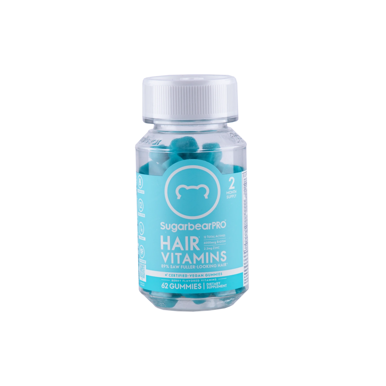 شوگر بیر؛ پاستیل ویتامینهای مخصوص مو حاوی ۶۲ عدد پاستیل