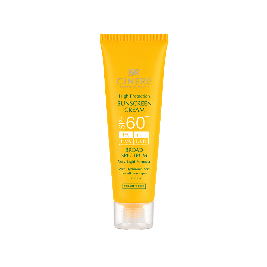 کرم ضد آفتاب spf 60 سینره انواع پوست