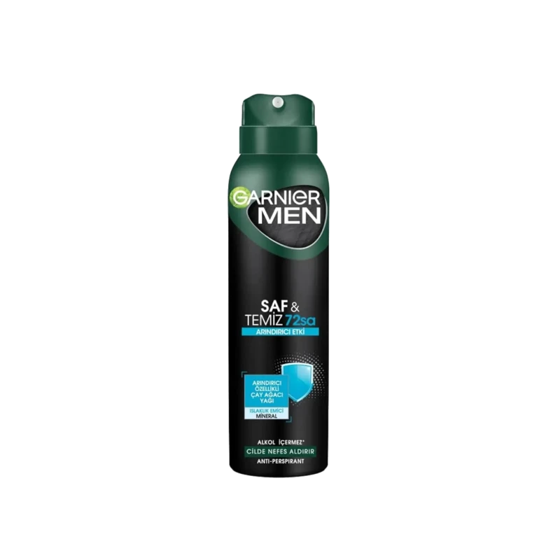 اسپری ضدتعریق مردانه گارنیر مدل Saf & Temiz