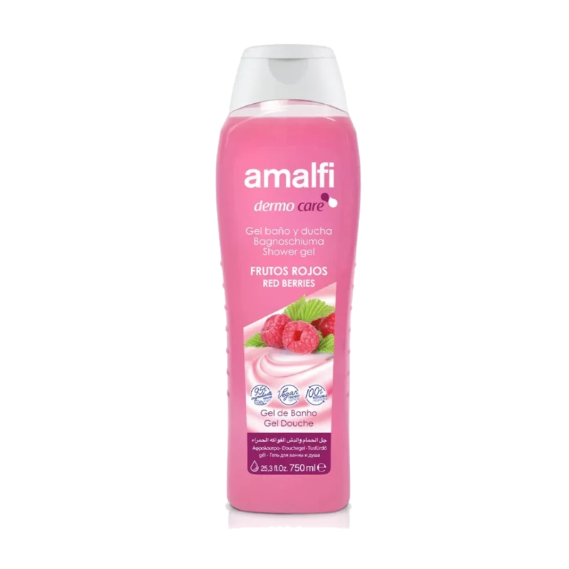 شامپو بدن آمالفی رایحه میوه‌های قرمز