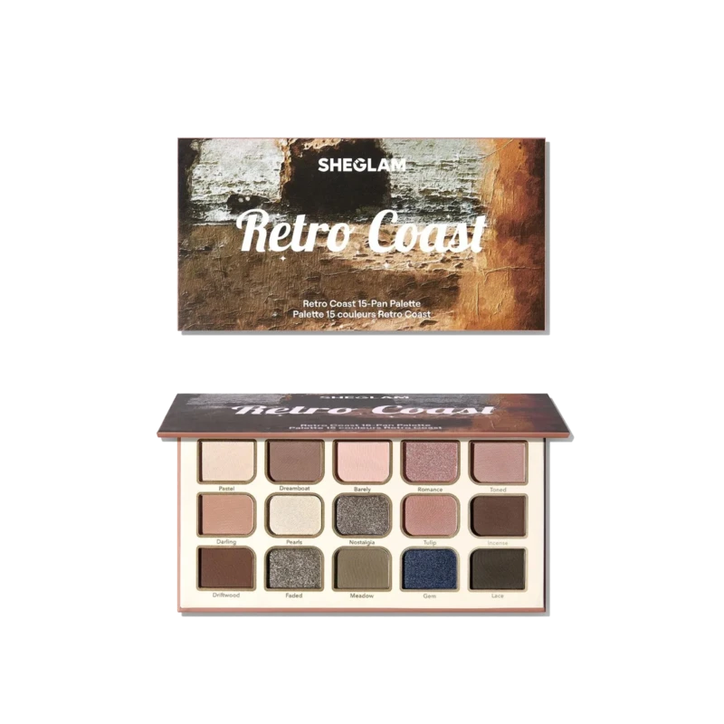 پالت سایه ۱۵ رنگ رترو کوست شیگلم