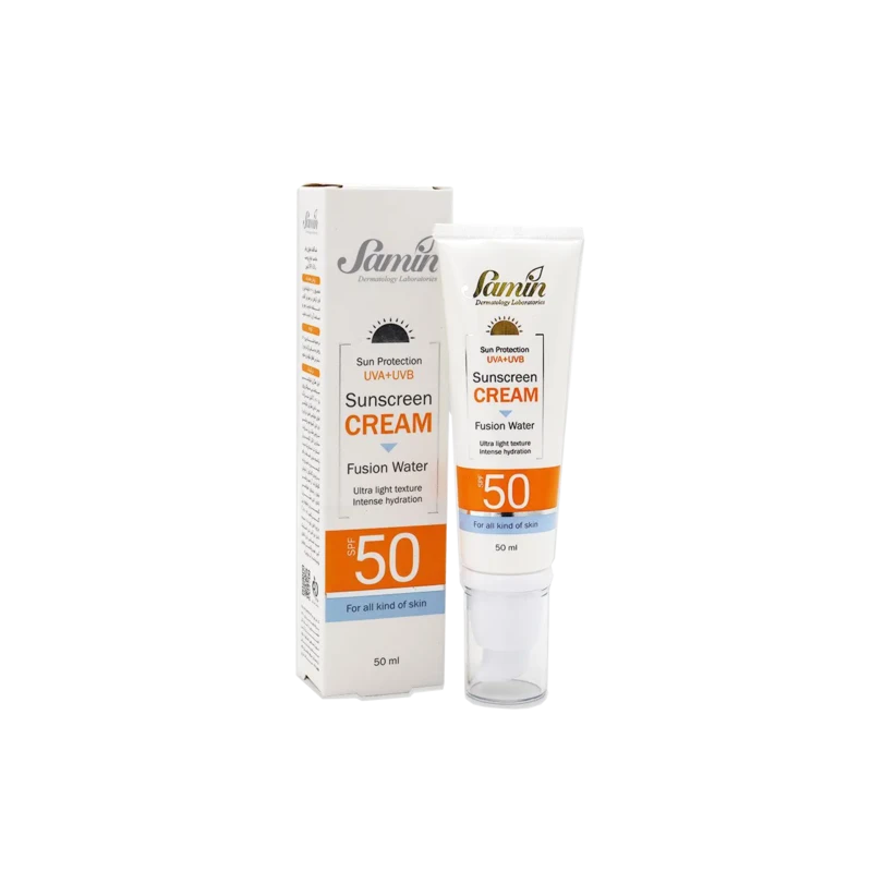کرم ضدآفتاب فیوژن واتر SPF50 ثمین