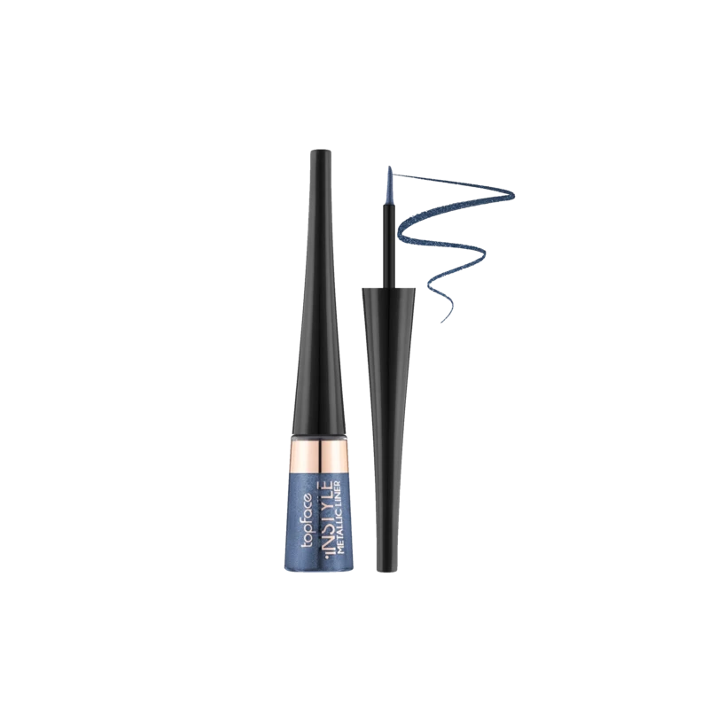 خط چشم متالیک این‌استایل تاپ‌فیس